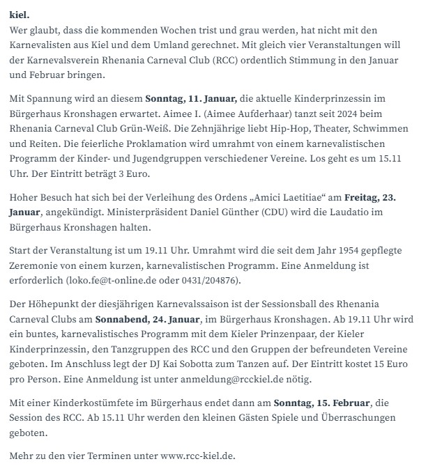 Veranstaltungshinweise